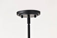 SATCO/NUVO Solara 6 Light Island Pendant Matte Black Finish Frosted Ribbed Glass (60-8649)