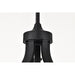 SATCO/NUVO Solara 5 Light Chandelier Matte Black Finish Frosted Ribbed Glass (60-8650)