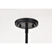 SATCO/NUVO Solara 5 Light Chandelier Matte Black Finish Frosted Ribbed Glass (60-8650)