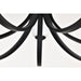 SATCO/NUVO Solara 7 Light Chandelier Matte Black Finish Frosted Ribbed Glass (60-8651)