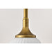 SATCO/NUVO Solara Mini Pendant Natural Brass Finish Frosted Ribbed Glass (60-8665)