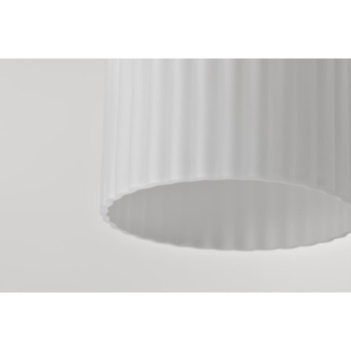 SATCO/NUVO Solara Mini Pendant Natural Brass Finish Frosted Ribbed Glass (60-8665)