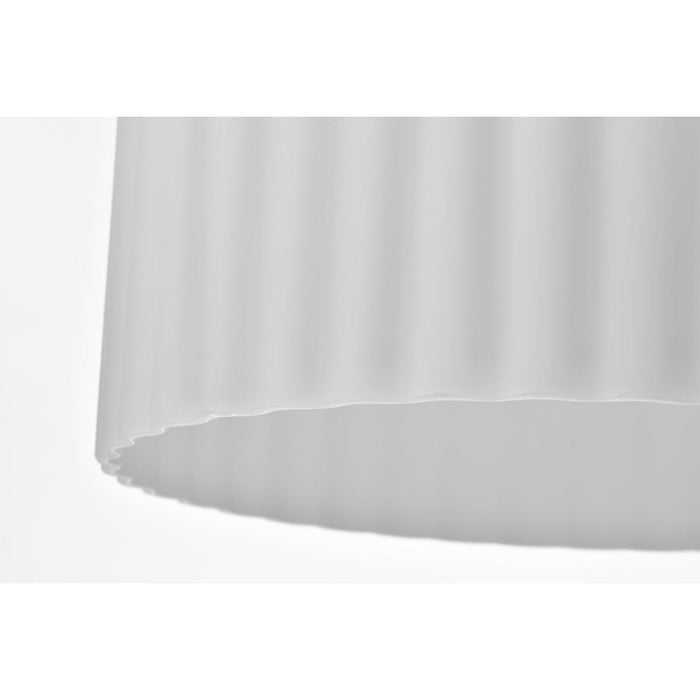 SATCO/NUVO Solara Pendant Natural Brass Finish Frosted Ribbed Glass (60-8666)