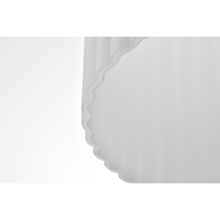 SATCO/NUVO Solara Pendant Natural Brass Finish Frosted Ribbed Glass (60-8666)