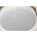 SATCO/NUVO Solara Flush Mount Natural Brass Finish Frosted Ribbed Glass (60-8668)