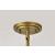 SATCO/NUVO Solara 7 Light Chandelier Natural Brass Finish Frosted Ribbed Glass (60-8671)