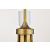 SATCO/NUVO Solara 7 Light Chandelier Natural Brass Finish Frosted Ribbed Glass (60-8671)