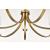 SATCO/NUVO Solara 7 Light Chandelier Natural Brass Finish Frosted Ribbed Glass (60-8671)