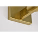 SATCO/NUVO Royale 1 Light Vanity Burnished Brass Finish Ribbed White Glass (60-8721)