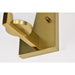 SATCO/NUVO Royale 1 Light Vanity Burnished Brass Finish Ribbed White Glass (60-8721)