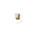 SATCO/NUVO Royale 1 Light Vanity Burnished Brass Finish Ribbed White Glass (60-8721)