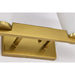 SATCO/NUVO Royale 2 Light Vanity Burnished Brass Finish Ribbed White Glass (60-8722)