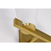 SATCO/NUVO Royale 2 Light Vanity Burnished Brass Finish Ribbed White Glass (60-8722)