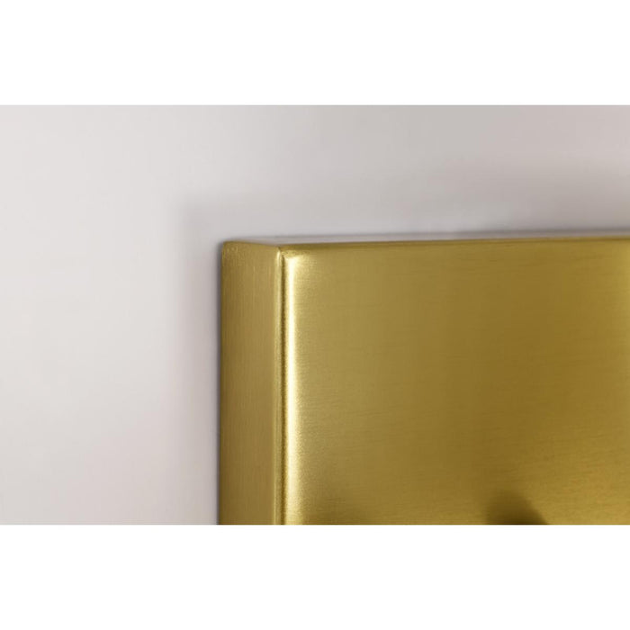 SATCO/NUVO Royale 3 Light Vanity Burnished Brass Finish Ribbed White Glass (60-8723)