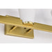 SATCO/NUVO Royale 3 Light Vanity Burnished Brass Finish Ribbed White Glass (60-8723)