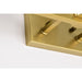 SATCO/NUVO Royale 3 Light Vanity Burnished Brass Finish Ribbed White Glass (60-8723)