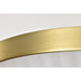 SATCO/NUVO Royale 3 Light Flush Mount Burnished Brass Finish Ribbed White Glass (60-8725)