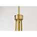SATCO/NUVO Royale 8 Light Chandelier Burnished Brass Finish Ribbed White Glass (60-8729)