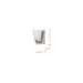 SATCO/NUVO Royale 1 Light Vanity Brushed Nickel Finish Ribbed White Glass (60-8731)