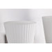 SATCO/NUVO Royale 2 Light Vanity Brushed Nickel Finish Ribbed White Glass (60-8732)