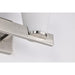 SATCO/NUVO Royale 2 Light Vanity Brushed Nickel Finish Ribbed White Glass (60-8732)