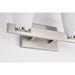 SATCO/NUVO Royale 2 Light Vanity Brushed Nickel Finish Ribbed White Glass (60-8732)