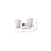 SATCO/NUVO Royale 2 Light Vanity Brushed Nickel Finish Ribbed White Glass (60-8732)