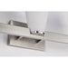 SATCO/NUVO Royale 3 Light Vanity Brushed Nickel Finish Ribbed White Glass (60-8733)