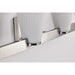 SATCO/NUVO Royale 4 Light Vanity Brushed Nickel Finish Ribbed White Glass (60-8734)