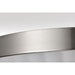 SATCO/NUVO Royale 3 Light Flush Mount Brushed Nickel Finish Ribbed White Glass (60-8735)