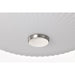 SATCO/NUVO Royale 3 Light Flush Mount Brushed Nickel Finish Ribbed White Glass (60-8735)