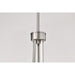 SATCO/NUVO Royale 6 Light Chandelier Brushed Nickel Finish Ribbed White Glass (60-8736)