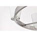 SATCO/NUVO Royale 6 Light Chandelier Brushed Nickel Finish Ribbed White Glass (60-8736)