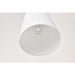 SATCO/NUVO Royale Mini Pendant Brushed Nickel Finish Ribbed White Glass (60-8737)