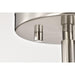 SATCO/NUVO Royale Mini Pendant Brushed Nickel Finish Ribbed White Glass (60-8737)