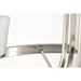 SATCO/NUVO Royale 8 Light Chandelier Brushed Nickel Finish Ribbed White Glass (60-8739)