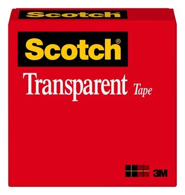 3M - 07457 Scotch Transparent Tape 600 Clear 3/4 Inch X 1296 Inch Boxed (7000001563)