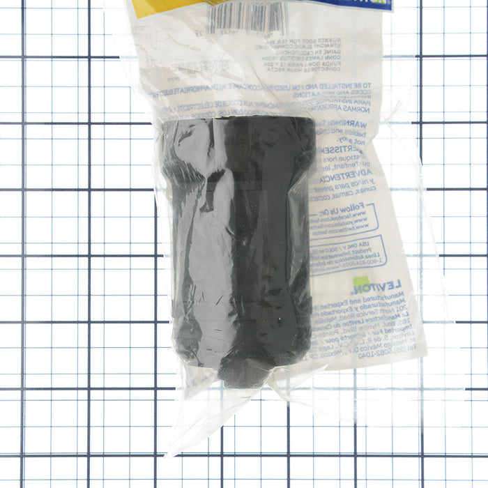 Leviton Boot For Straight/Locking Connector 15 Amp And 20 Amp 3-Wire Weather Resistant Black (6018)