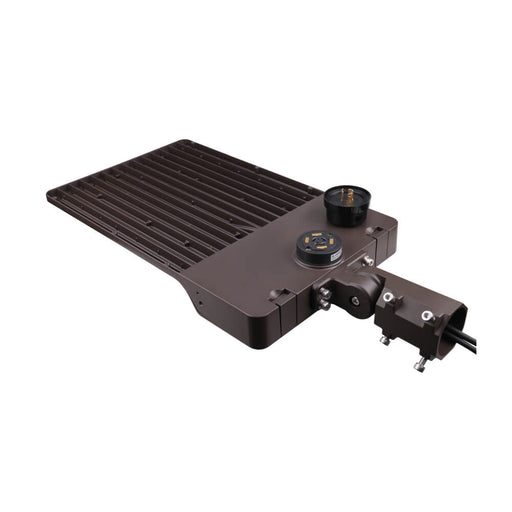 ETI VAL-4-LB3-CP3-T3-MV-LVD-7PR-SPD10 LED VersaArea Light 24000-43500Lm Type 3 120-277Vac 0-10V Bronze 7-Pin Receptacle Shorting Cap/10Kv Surge Protection (60216101-SPD10)