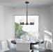 Westinghouse Sylvestre 5-Light Indoor Chandelier Matte Black Finish With Clear Glass (6115300)