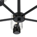 Westinghouse Sylvestre 5-Light Indoor Chandelier Matte Black Finish With Clear Glass (6115300)