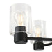 Westinghouse Sylvestre 5-Light Indoor Chandelier Matte Black Finish With Clear Glass (6115300)