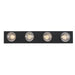 Westinghouse Four-Light Indoor Wall Mount Fixture Matte Black Finish (6117600)