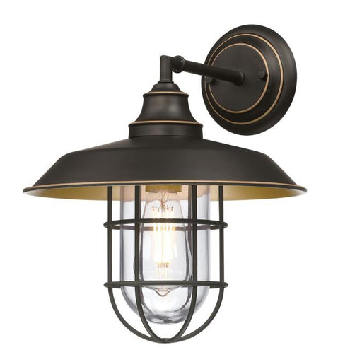 Westinghouse Wall Fixture Black-Bronze Finish With Highlights Clear Glass (6121700)