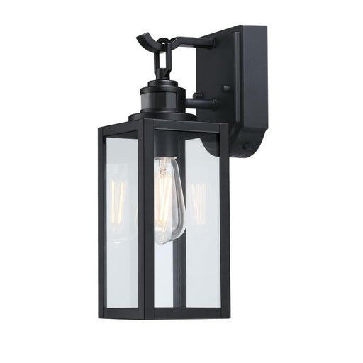 Westinghouse Wall Fixture Matte Black Finish Clear Glass (6122600)