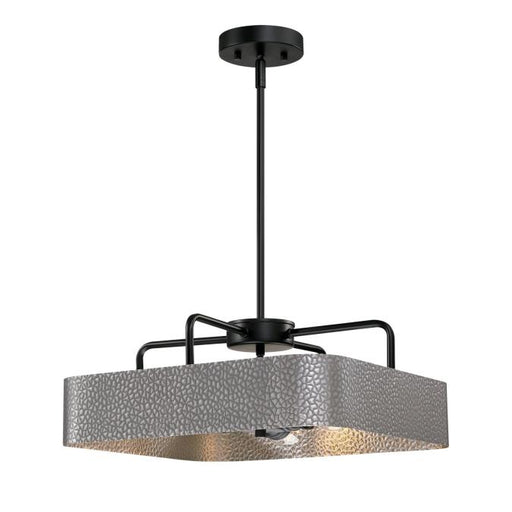 Westinghouse 3 Light Chandelier/Semi-Flush Matte Black And Dark Pewter Finish (6125700)