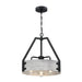 Westinghouse 3 Light Chandelier Matte Black And Antique Ash Finish (6125900)