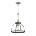 Westinghouse Pendant/Semi-Flush Barnwood Finish With Galvanized Steel Accents (6127500)