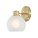 Westinghouse 1 Light Wall Fixture Champagne Brass Finish Frosted Glass (6127600)