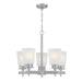 Westinghouse 5 Light Chandelier Brushed Nickel Finish Frosted Glass (6128800)